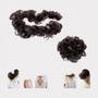 Imagem de Extensão para penteado coque descabelado de cabelo castanho