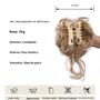 Imagem de Extensões de Cabelo Encaracolado Bagunçado com Faixas Elásticas - Para Mulheres e Meninas