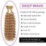 Imagem de Extensões de cabelo FYIMUYI Deep Wave Bulk Braiding 160g 27