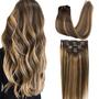 Imagem de Extensões de cabelo GOO GOO Clip-in Real Human Hair 120g 40cm