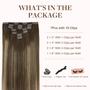 Imagem de Extensões de cabelo GOO GOO Clip-in Real Human Hair 14" 120g