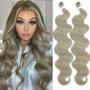 Imagem de Extensões De Cabelo Ondulado Colorido De 26 Polegadas, Loiro Piano 613, Pacotes De Cabelo Sintético