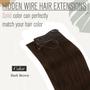 Imagem de Extensões de cabelo Sunny Secret Wire Hair Brown 80g 35cm