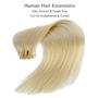 Imagem de Extensões de cabelo Ubetta Platinum Blonde 18cm 70g 7 peças