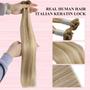 Imagem de Extensões de cabelo YoungSee U Tip Human Hair 50g 40cm Loiro