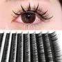 Imagem de Extensões De Cílios Postiços D Curl Soft Mink Wet Look Cosplay 8-15mm Volume Individual
