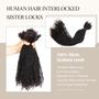Imagem de Extensões Micro Locs DAIXI Handmade Handmade Interlocking Sisterlocks