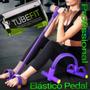 Imagem de Extensor 4 Tubos Pedal Fitness Abdominal Elastico Cordas