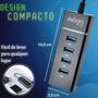 Imagem de Extensor Adaptador Hub Usb 3.0 4 Portas 9 Pinos Hd Preto