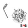Imagem de Extensor Bolinha Para Instalação Capa Lona Piscina Kit Com 10 Unidades