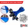Imagem de Extensor Bolinha Para Instalação Capa Lona Piscina Kit Com 10 Unidades