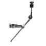 Imagem de Extensor com Clamp Torelli TEP152 tipo Girafa Curta Multiuso p/ pratos de 6 a 18 fixar em estantes