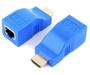 Imagem de Extensor Conversor Hdmi Via 1 Cabo Rede Rj45 4k 30m