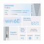 Imagem de Extensor de alcance Wi-Fi 6E TP-Link AXE5400 RE813XE com porta Ethernet  Repetidor sem fio de banda tripla de 5,4 Gbps  Amplificador de sinal de Internet para uso doméstico  Banda de 6 GHz, 160 MHz  Configuração do aplicativo  Compatível com OneMesh