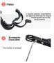 Imagem de Extensor de Guidão Preto 30 cm de Bicicleta com Suporte + Chave