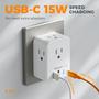 Imagem de Extensor de Saída TESSAN com 3 Portas USB e Carregador USB-C
