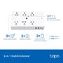 Imagem de Extensor de Tomada Inteligente TP-Link Tapo P306 com USB 18W