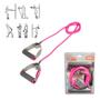 Imagem de Extensor Elástico 1 Via Rosa Leve Liveup 7 Lbs - 3,18 Kg