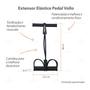 Imagem de Extensor Elástico com pedal para Exercícios Academia Ginástica Yoga Corda Elástica Vollo