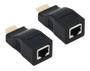 Imagem de Extensor Hdmi 30 Metros Via 1 Cabo De Rede Rj45 Cat5e/6 4k
