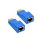 Imagem de Extensor Hdmi 30 metros Via 1 Cabo De Rede Rj45 Cat5e/6 Cobre Audio video