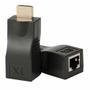 Imagem de Extensor Hdmi 3D 30 Metros 1 Via Cabo De Rede Rj45 Cat5e/6