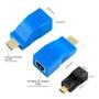 Imagem de Extensor Hdmi 3d 30 Metros Via 1 Cabo De Rede Rj45 Cat5e/6