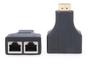 Imagem de Extensor Hdmi 3d 30 Metros Via Cabo De Rede Utp 45 Cat5e/6