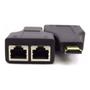 Imagem de Extensor Hdmi 3d 30 Metros Via Cabo De Rede Utp Rj45 Cat5e/6