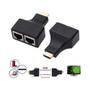 Imagem de Extensor Hdmi 3d 30 Metros Via Cabo De Rede Utp Rj45 Cat5e/6