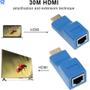 Imagem de Extensor Hdmi 4K 30 Metros Via 1 Cabo De Rede Rj45 Cat5E/6