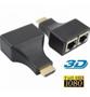 Imagem de Extensor Hdmi Via Cabo Rede Rj45 Cat5 Cat6 30M Extender Rj45