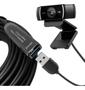 Imagem de Extensor Usb 3.0 Ativo Macho X Fêmea Fibra Óptica 50 Metros