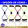 Imagem de Extensores Elasticos Multifuncional Ginastica Exercicio Fit