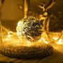 Imagem de Extra Grande Pendurado Cabeça de árvore à prova de árvore Limpar enfeites de bola de Natal 3,93 polegadas, bola de mercúrio decorativa com enfeites de árvore ganchos para natal conjunto de 4,champagne