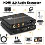 Imagem de Extrator de Áudio HDMI Tendak 4K - HDMI para HDMI com SPDIF Óptico