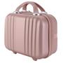 Imagem de Exttlliy Mini Hard Shell Hard Travel Luggage Cosmetic Case, Pequena mala de transporte portátil para maquiagem (Rose Gold)