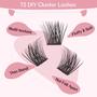 Imagem de Eyelash Clusters PRO LASHBEAUTY D-8-16mix 72 unidades