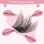 Imagem de Eyelash Clusters PRO LASHBEAUTY Volume D-12mm 72 unidades