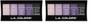 Imagem de Eyeshadow LA COLORS, 5 cores, roxo fosco, caxemira (pacote com 2)