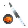 Imagem de Faca 8 Chef Inox Carne Com Cabo Branco Premium Churrasco Top - SQ