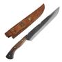 Imagem de Faca Brut Forge 10' Modelo Antiga Artesanal Churrasco Aço Carbono Cabo Madeira Imbuia