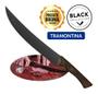 Imagem de Faca Butcher Inox 10 Cabo Madeira Tramontina Black Churrasco