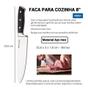 Imagem de Faca chef inox profissional 8 polegadas infinity brinox