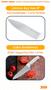 Imagem de Faca Chefe Mundial Lâmina Inox 8 Pol ou 20cm Para Churrasco Carne Peixe Açougue Frigoríficos Cabo Antibacteriano e Fungo