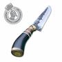 Imagem de Faca Churrasco 8P Inox 3mm Forjada Chifre Preto com Guarda