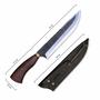 Imagem de Faca Churrasco Inox 2mm 8P Rústica Personalizada