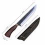 Imagem de Faca Churrasco Inox Rustica 8P Personalizada C/ Nome +Caixa 