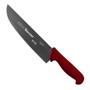 Imagem de Faca de Carne Para Refile de Mesa Lâmina Reta Larga 10'' Com Cabo Vermelho (BKR303-10) - Starrett