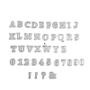 Imagem de Faca de Corte para Artesanato Alfabeto e Números 41 Peças